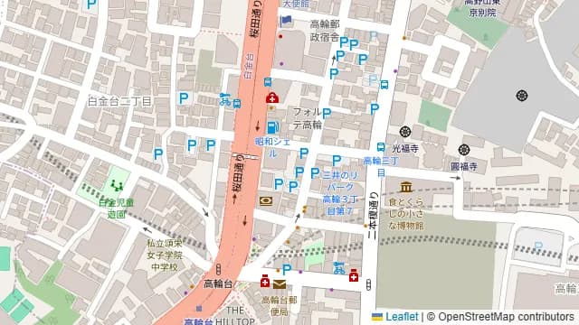 USGM 五反田の周辺地図