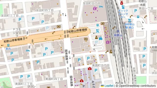 三代目 鳥メロ JR和歌山駅前店の周辺地図