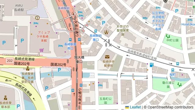 あや鶏 長崎駅前店の周辺地図