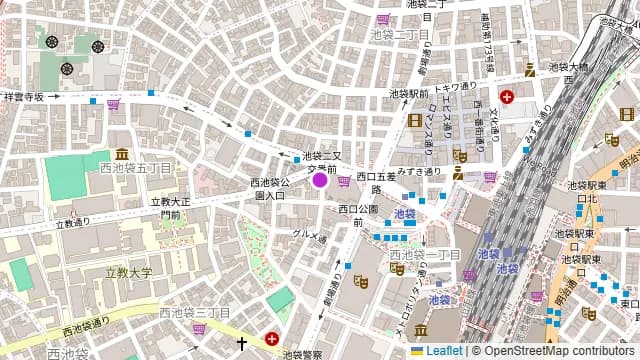 塚田農場 池袋西口公園店の周辺地図
