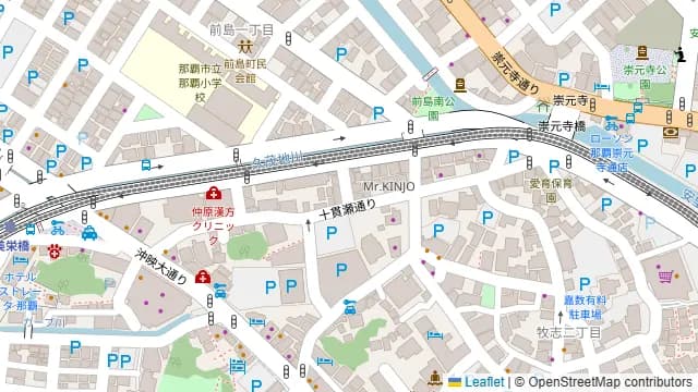 牧志プリーストの周辺地図