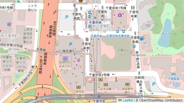 KICHIRI 千里中央の周辺地図