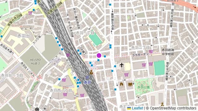B-GARAGE 赤羽東口駅前店の周辺地図