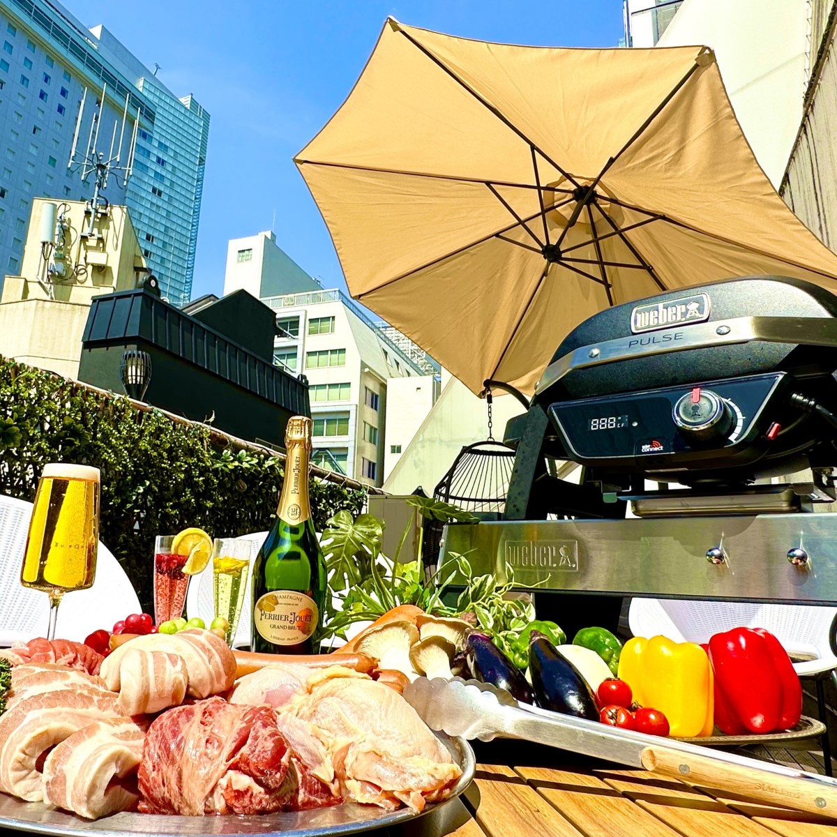 渋谷で貸切BBQするなら「渋谷ガーデンルーム」！ 少人数から大人数まで貸切が出来るお店！ コースは飲み放題も付いているのでコスパも良し!!