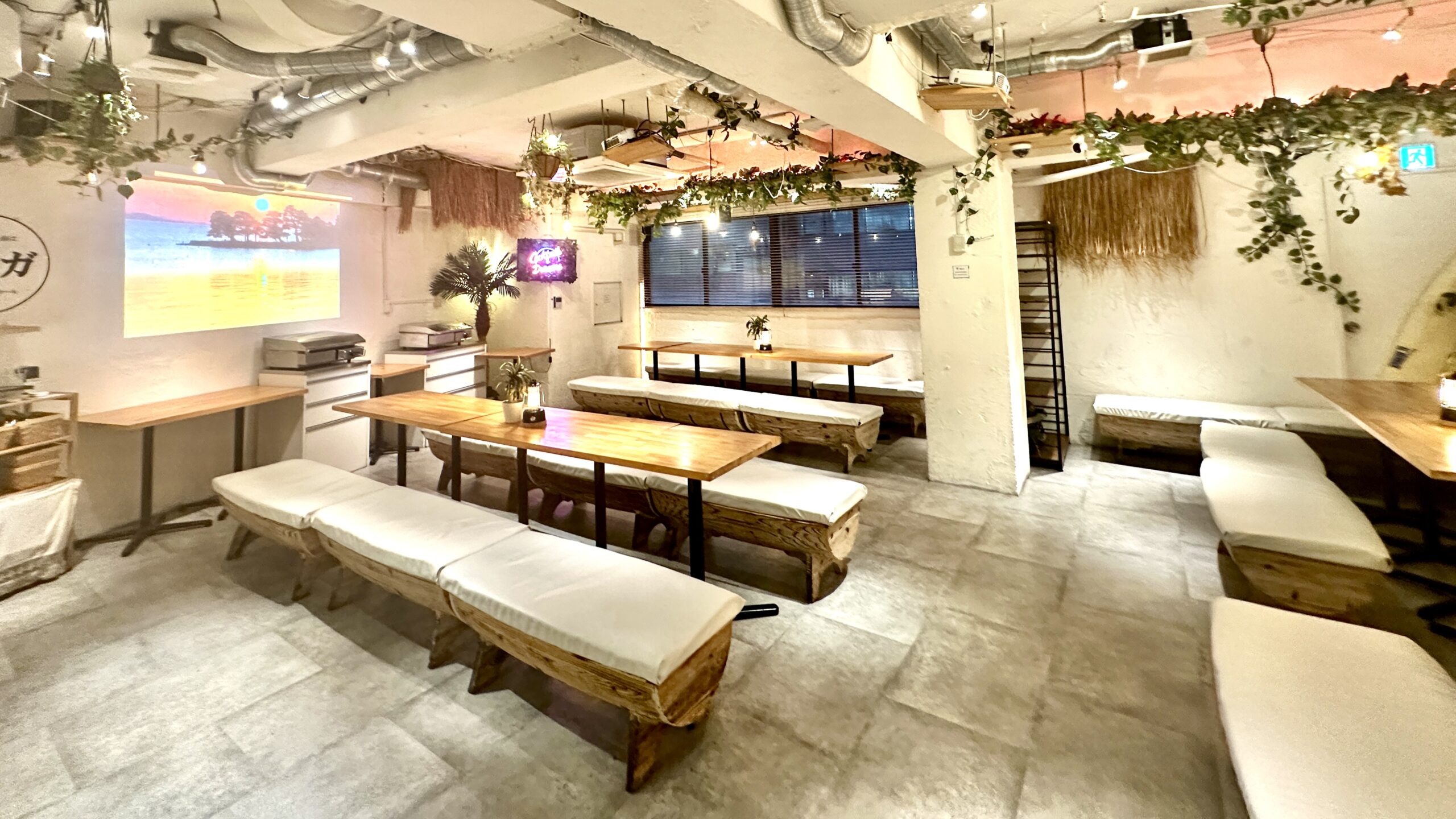 渋谷×雨×貸切BBQ「渋谷ガーデンホール」内観１