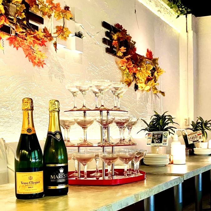 〈渋谷×貸切×50人~100人〉シャンパンタワー1