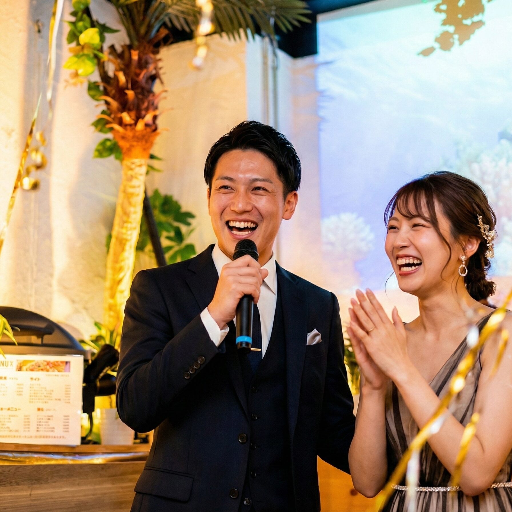 渋谷×貸切×結婚式二次会×30人～40人　マイク1